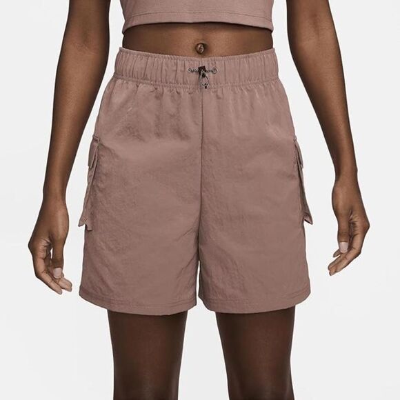Nike Sportswear Essential Woven High-Rise Shorts NWT - Picture 1 of 7